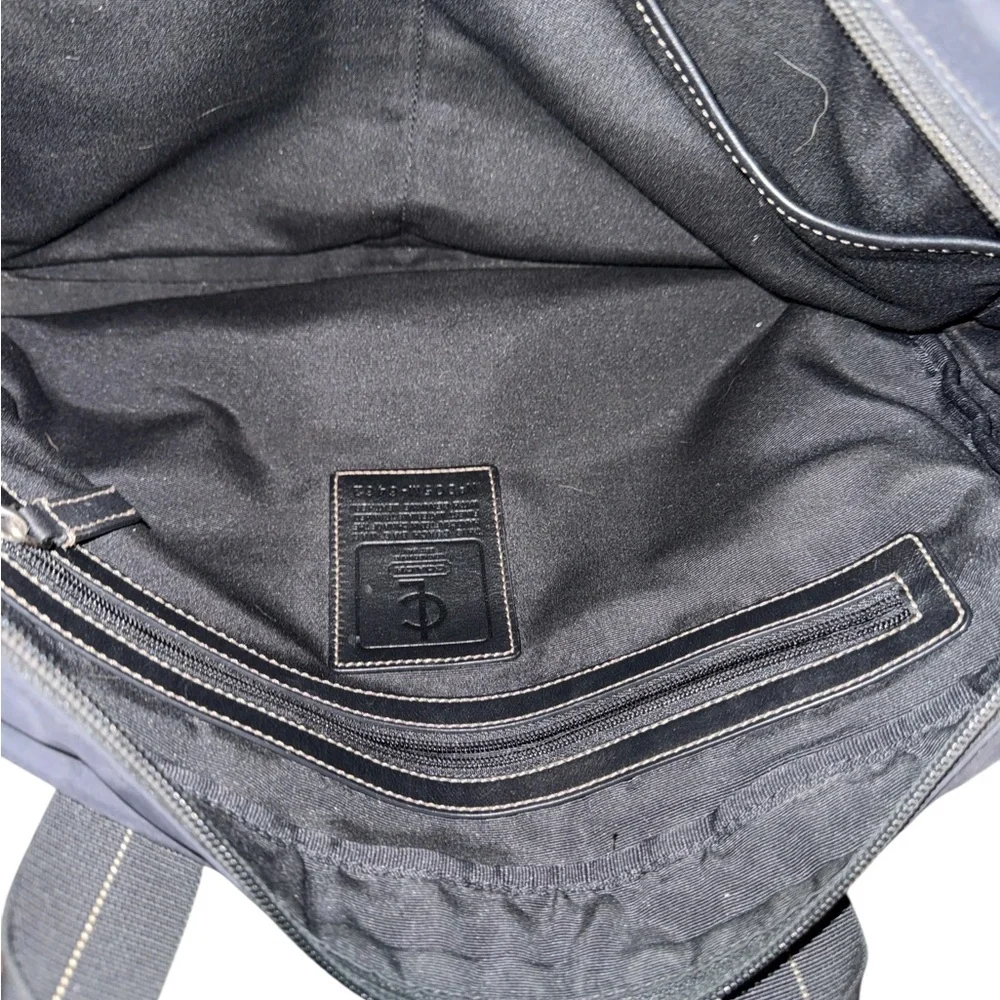 Coach Men’s Black Nylon Travel Tote